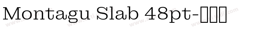Montagu Slab 48pt字体转换